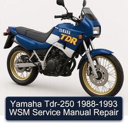 1988-1993 Yamaha TDR Models TDR-250 - WSM Service Repair Workshop Manual PDF