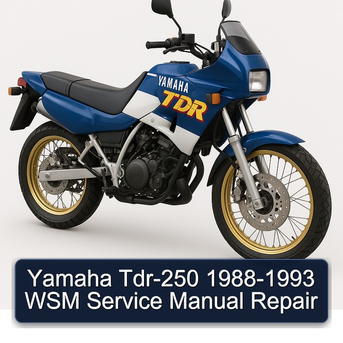 1988-1993 Yamaha TDR Models TDR-250 - WSM Service Repair Workshop Manual PDF