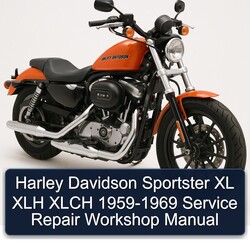 1959-1969 Harley Davidson Sportster XL XLH Xlch Service Repair Workshop Manual PDF