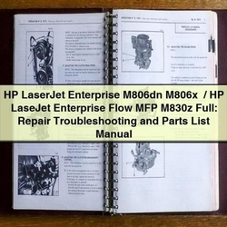 HP Laserjet Enterprise M806DN M806X / Lasejet Flow MFP M830Z Parts Catalog PDF