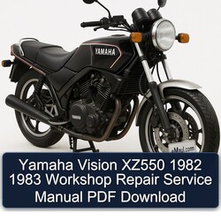 1982-1983 Yamaha XZ550 Vision Service Repair Workshop Manual PDF
