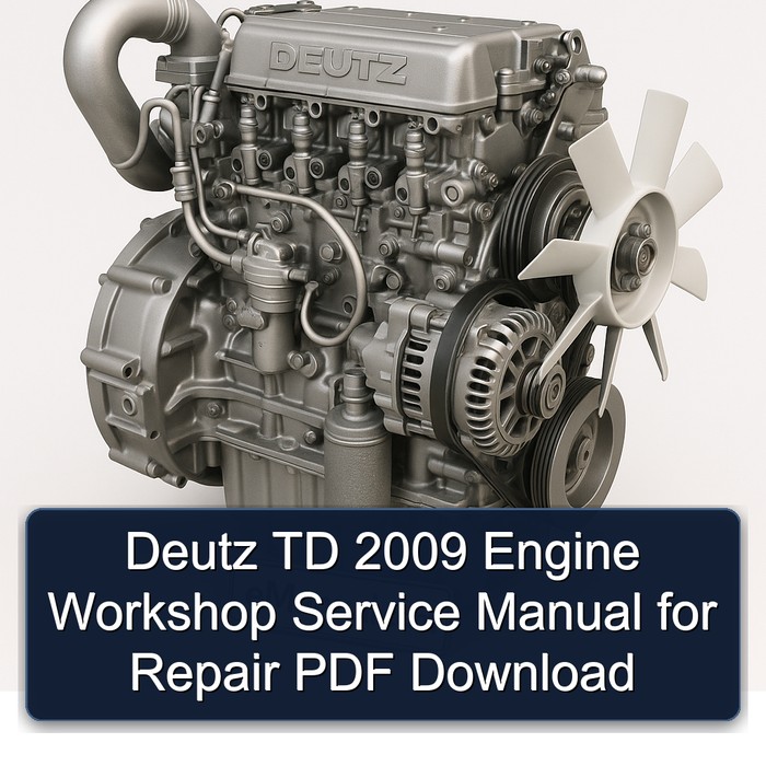 2009 Deutz TD Series Engine Service Repair Workshop Manual PDF
