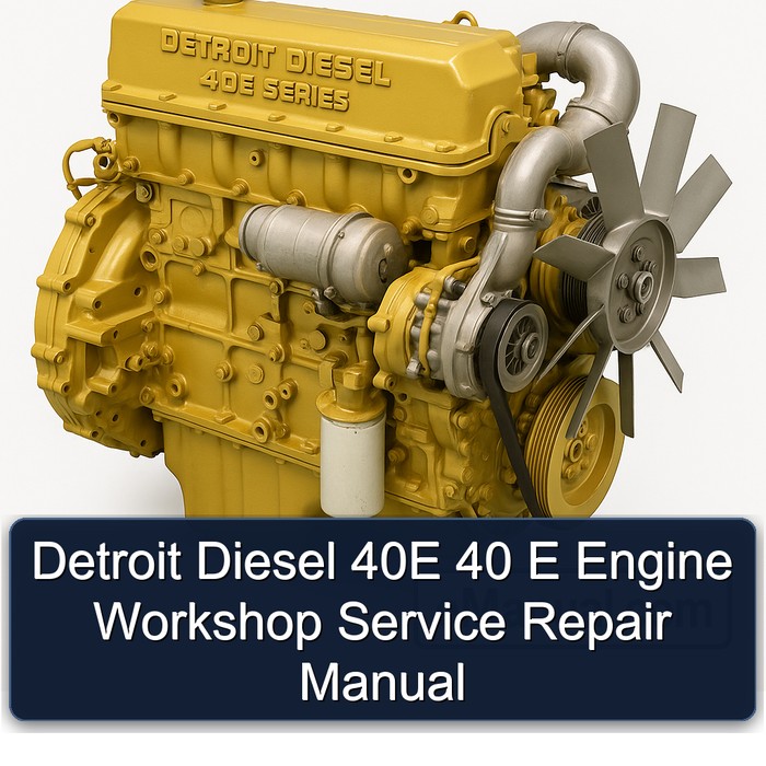 Detroit Diesel 40E Series 40 E Engine Service Repair Workshop Manual PDF