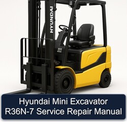 Hyundai Mini Excavator R36N-7 Service Repair Workshop Manual PDF