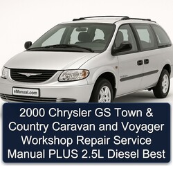 2000 Chrysler GS Town Country Caravan Voyager Plus 2.5l Diesel Best Service Repair Workshop Manual PDF