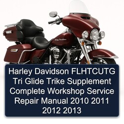 2010-2013 Harley Davidson Model 125 Flhtcutg Tri Glide Trike Supplement Service Repair Workshop Manual PDF