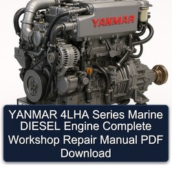 Yanmar 4LHA Series Marine Diesel Engine Service Repair Workshop Manual PDF