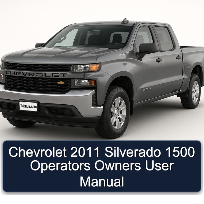 2011 Chevrolet Silverado 1500 Operators Owners User Service Repair Workshop Manual PDF