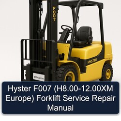 2000-2012 Hyster F007 (h8. .00xm Europe) Forklift Service Repair Workshop Manual PDF