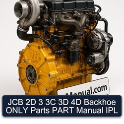 JCB 2D 3 3C 3D 4D Backhoe Only Parts Part IPL Catalog PDF