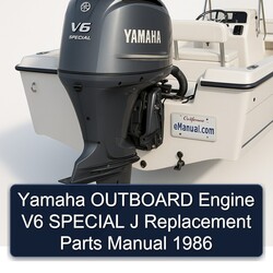 1986 Yamaha Outboard Engine V6 Special J Replacement Parts Catalog PDF