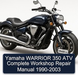 1990-2003 Yamaha Warrior 350 ATV Service Repair Workshop Manual PDF