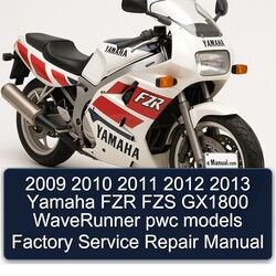 2011-2013 Yamaha FZR Models FZS GX1800 Waverunner Pwc Service Repair Workshop Manual PDF