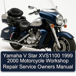 1999-2000 Yamaha XVS Models V Star XVS1100 Motorcycle Owners Owner's Manual PDF