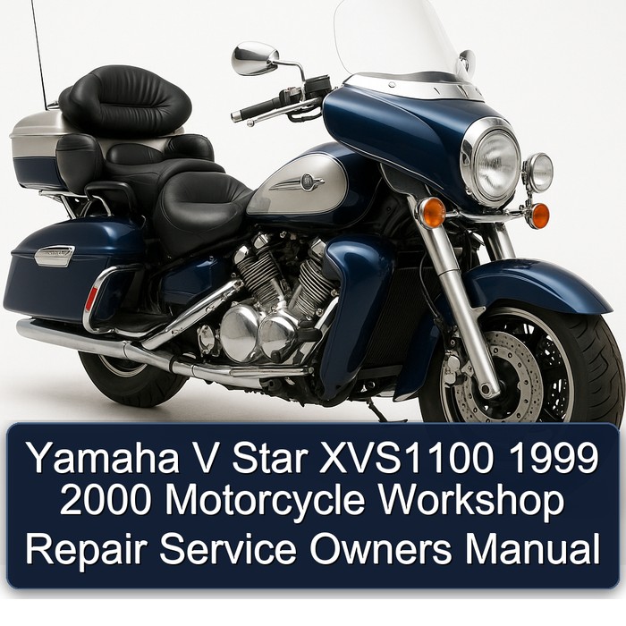 1999-2000 Yamaha XVS Models V Star XVS1100 Motorcycle Owners Owner's Manual PDF
