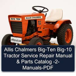 Allis Chalmers BIG-TEN BIG-10 Tractor -2 Parts Catalog PDF