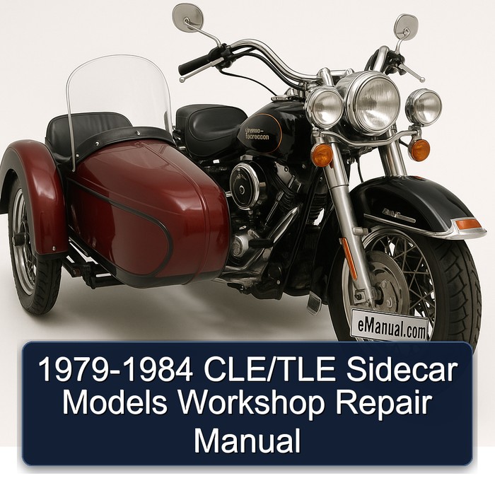 1979-1984 Harley Davidson Sidecars Cle/tle Sidecar Models Service Repair Workshop Manual PDF