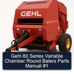 Gehl 80 Series Variable Chamber Round Balers Parts Catalog PDF
