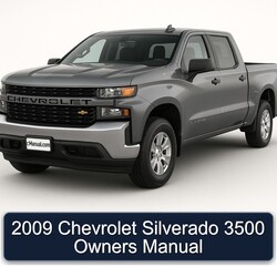 2009 Chevrolet Silverado 3500 Owners Owner's Manual PDF