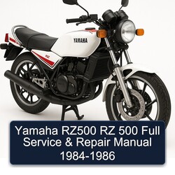 1984-1986 Yamaha RZ Models RZ500 500 Service Repair Workshop Manual PDF