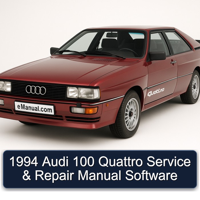 1994 Audi Quattro 100 Software Service Repair Workshop Manual PDF