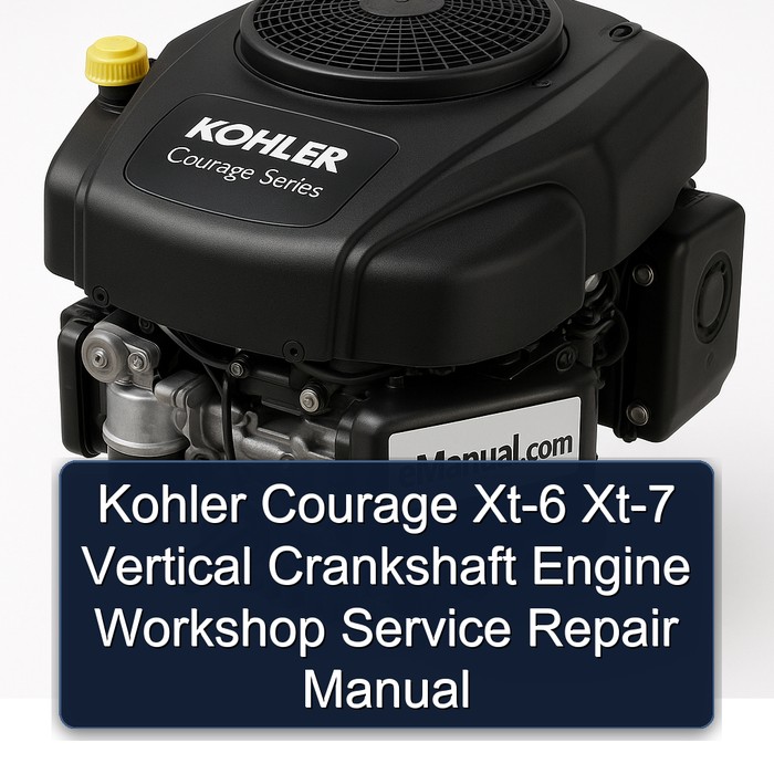 Kohler Courage Series XT-6 XT-7 Vertical Crankshaft Engine Service Repair Workshop Manual PDF