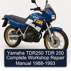 1988-1993 Yamaha TDR Models TDR250 250 Service Repair Workshop Manual PDF