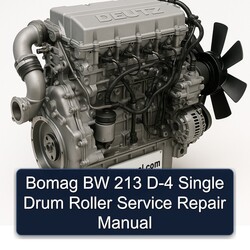 Deutz 2012 Bomag BW 213 D-4 Single Drum Roller Service Repair Workshop Manual PDF