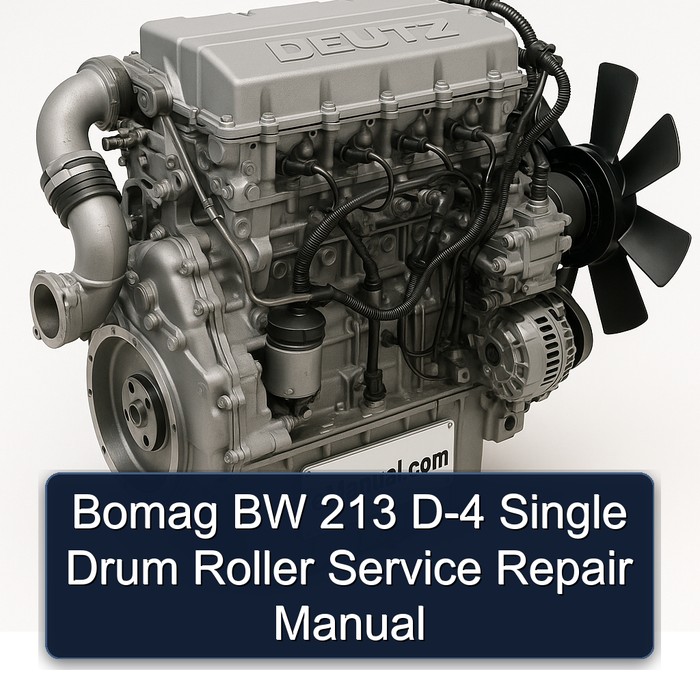 Deutz 2012 Bomag BW 213 D-4 Single Drum Roller Service Repair Workshop Manual PDF