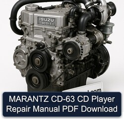 Isuzu 3 CD 1 T Marantz CD-63 Player Service Repair Workshop Manual PDF