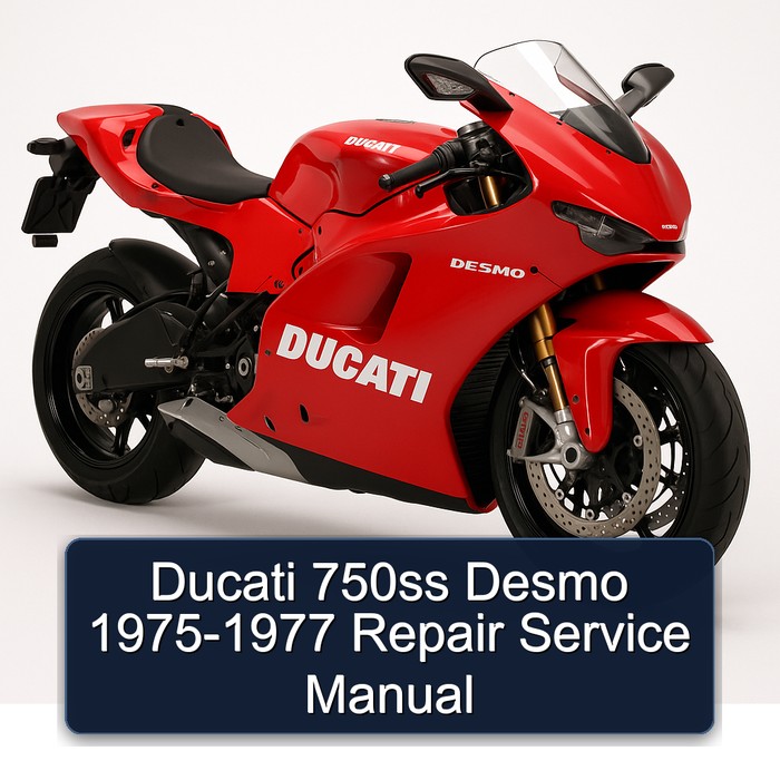 1975-1977 Ducati Desmo 750SS Service Repair Workshop Manual PDF