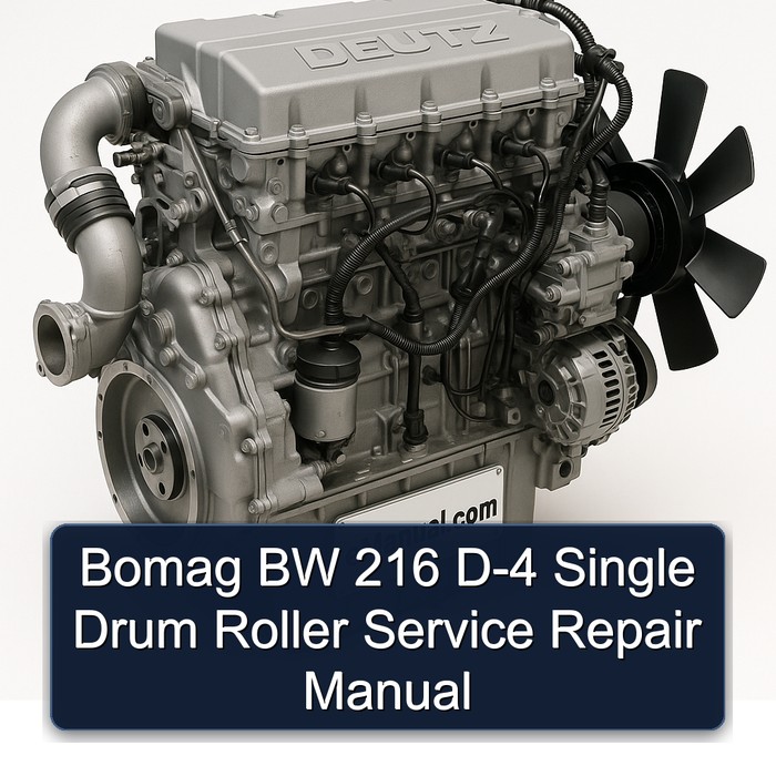 Deutz 2012 Bomag BW 216 D-4 Single Drum Roller Service Repair Workshop Manual PDF