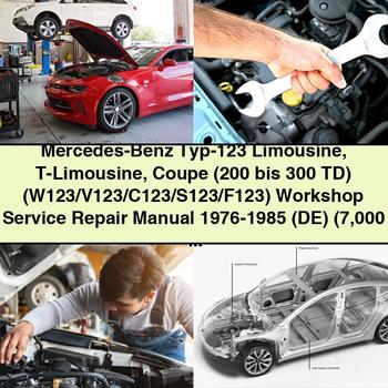 1976-1985 Fiat Coupe Mercedes-benz TYP-123 Limousine T-limousine Service Repair Workshop Manual PDF