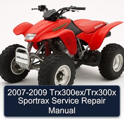 2007-2009 Trx300ex/trx300x Sportrax Service Repair Workshop Manual PDF
