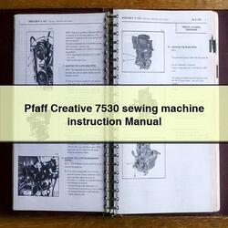 Pfaff Creative 7530 Sewing Machine Instruction Service Repair Workshop Manual PDF