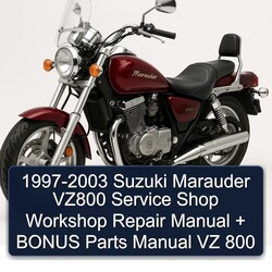 1997-2003 Suzuki Marauder Models VZ800 Shop Bonus Parts VZ 800 Catalog PDF