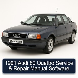 1991 Audi 80 Quattro Software Service Repair Workshop Manual PDF
