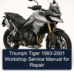 1993-2001 Triumph Tiger Models Service Repair Workshop Manual PDF