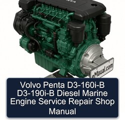 Volvo Penta D3-160i-b D3-190i-b Diesel Marine Engine Shop Service Repair Workshop Manual PDF