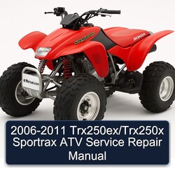 2006-2011 Trx250ex/trx250x Sportrax ATV Service Repair Workshop Manual PDF