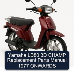 1977 Yamaha Champ LB80 3D Replacement Parts Onwards Catalog PDF