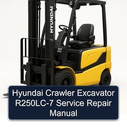 Hyundai Crawler Excavator R250lc-7 Service Repair Workshop Manual PDF