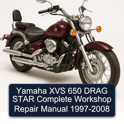 1997-2008 Yamaha XVS Models 650 Drag Star Service Repair Workshop Manual PDF