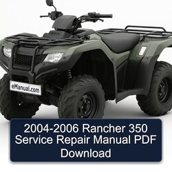 2004-2006 Rancher 350 Service Repair Workshop Manual PDF