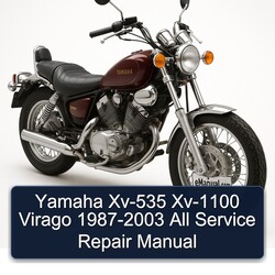 1987-2003 Yamaha Virago XV-535 XV-1100 - All Service Repair Workshop Manual PDF