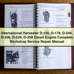 International Harvester D-155 D-179 D-246 D-206 D-239 D-358 Diesel Engine Service Repair Workshop Manual PDF