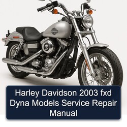 2003 Harley Davidson Model EL Fxd Dyna Models Service Repair Workshop Manual PDF