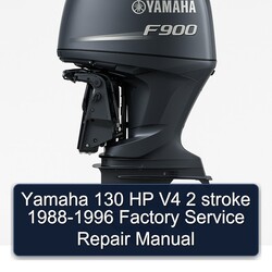 1988-1996 Yamaha 130 HP V4 2 Stroke Service Repair Workshop Manual PDF