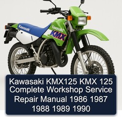 1986-1990 Kawasaki KMX Models KMX125 125 Service Repair Workshop Manual PDF