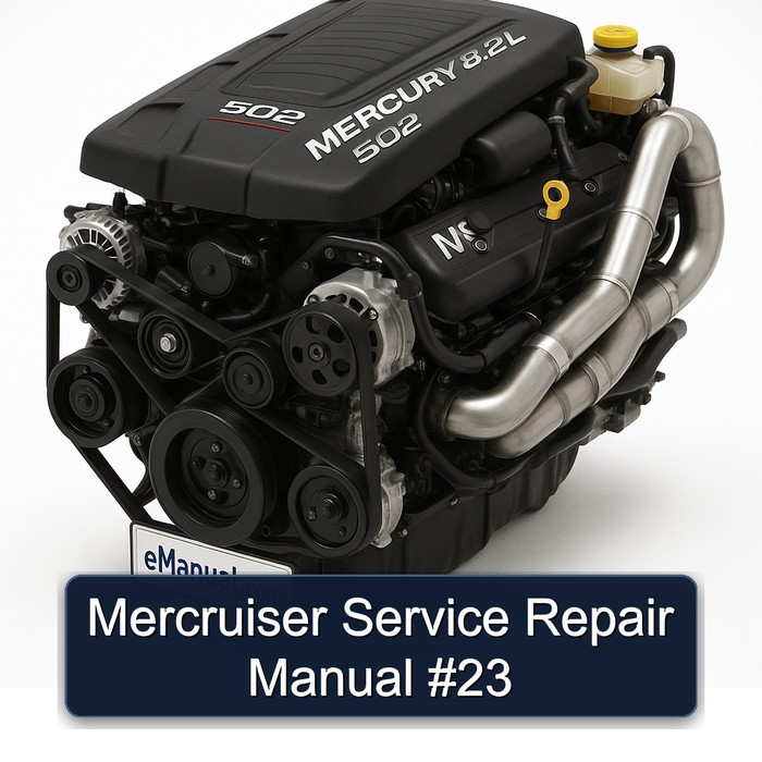 Mercruiser 23 Service Repair Workshop Manual PDF